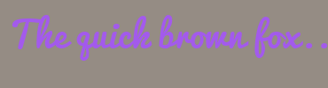 Image with Font Color A35AEC and Background Color 958C84